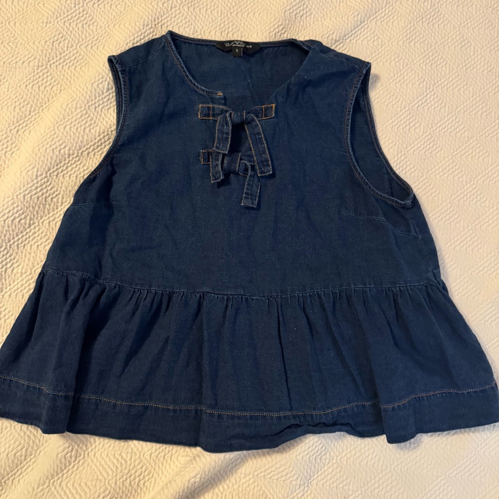 Velvet Heart Denim Tank Top
